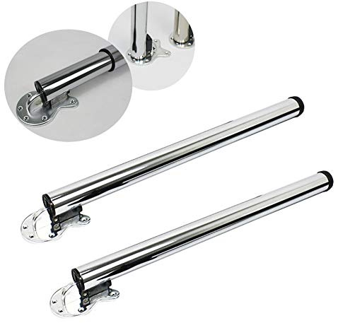Adjustable Multi-Folding Table Legs (Set of 2) - Height 710mm-1100mm, Easy Installation, Ideal for Laundry Rooms, Closets, Boats, RVs, Versatile & Durable