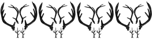 Healvian 12 Paare Simulierte Kunststoff Hirschgeweih Halloween Stirnband Diy Prop Cosplay Deko und Antlers für Kreative Kostüme und Festlichkeiten