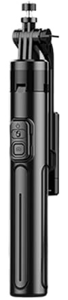 Trípode para selfie extensible compatible con Bluetooth compatible con Bluetooth, trípode portátil para teléfono móvil, compatible con Bluetooth, palo selfie con control remoto