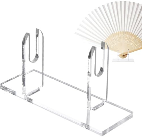 Tuxuseo Support Pour Éventails Pliants - Présentoir À Éventails Japonais En Acrylique - Range-Accessoires Pour Outils Rafraîchissants Divers Et Accessoires De Scène