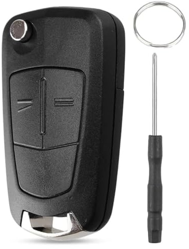 Ope-l Autoschlüssel,2 Tasten Corsa Schlüsselgehäuse für Vauxhall Astra H | für Zafira Tigra Vectra Meriva Insignia Signum Ersatz Schlüssel Gehäuse