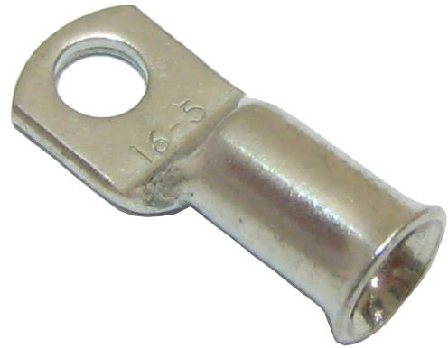 All Trade Direct 10 Copper Tube 16Mm X 5Mm Lug Battery Starter Cable Welding Crimp Terminal Ring