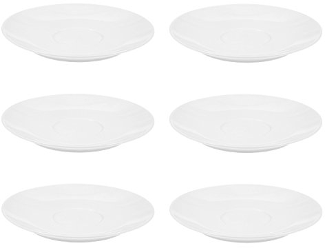 Ritzenhoff & Breker Bianco Cafe au Lait Untertassen-Set 6-teilig weiß