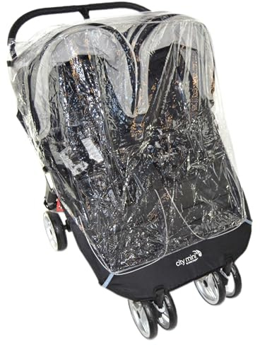 Regenschutz Kompatibel mit Cosatto Supa Dupa Twin Doppel-Kinderwagen (213)