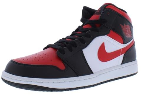 Nike Basketballschuhe für Herren, Schwarz, Rot, Feuerweiß, 46 EU