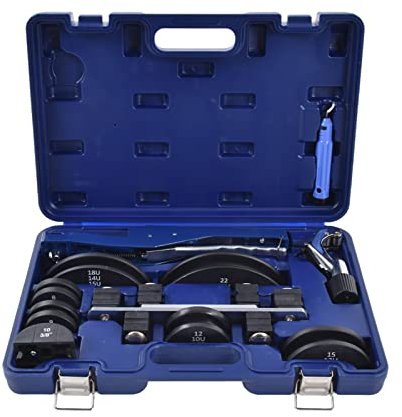 fuLNes Ratschen-Rohrbieger, 0-90-Grad-Rohrbiegewerkzeug mit Rohrschneider und Entgratungswerkzeug. Manuelle Ratschen-Rohrbiegesätze für pneumatische Rohrschneider