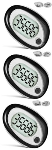BESPORTBLE 3piezas Contador De para Caminatas y Podómetro Clip con Lanyard Monitor De y Calorías para Actividades