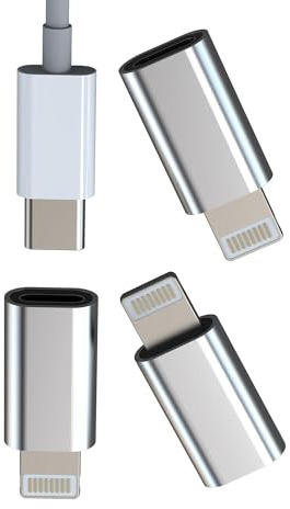 Adattatore usb c a per lightning ricarica rapida(3 pack) per iPhone 14 pro adattatori per Apple MFi Certified maschio a type-c femmina connettore per iPad convertitore tipo c cavetto presa caricatore