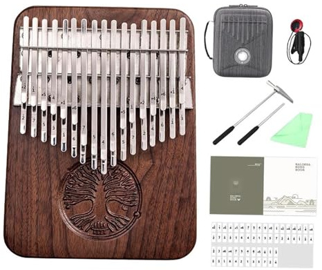 Professionelle Kalimba Professionelle Kalimba 34 Tasten Schwarz Walnuss Kalimbas 38 Tasten Daumenklavier Holz Kalimba BC Flaches Brett Ohne Loch(34 keys)