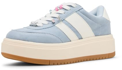 Madden Girl Women's Navida-CB Platform Sneaker, Light Blue Multi, 5.5