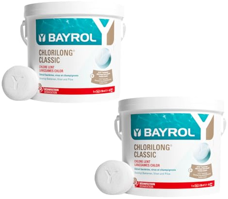 PISCIVAL - | Agua Cristalina para Piscinas - Chlorilong® Classic - 5 KG x 2 un (Caja)