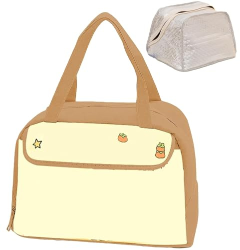 Yaepoip Capybara Lunch Box, Waterproof Capybara Lunch Bag, Lonchera De Capibaras Para Niña, Animal Print Insulated Box Cute Cartoon lunch Tote for Office Travel Picnic Beach (#3)