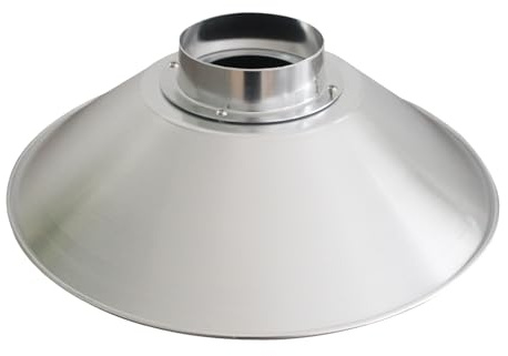 Soldering Fume Hood OD100mm for Industrial Welding Fume Extractor Portable Soldering Extractor Extraction System for Workshop Movable Extraction Hood (D500mm OD100mm H130mm)