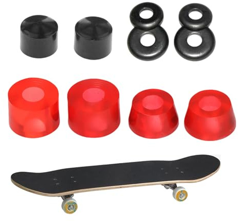 Miyanvuo Bushings De Skateboard Dures, Pièces De Remplacement Rigides avec Cups De Pivot, Jeu De Bushings De Truck pour Planches À roulettes À Quatre Roues, pour Le Skate de Rue, Park, Figures, la