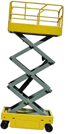 Hellery Elevadora de Tijera de Trabajo Alta, Modelo de Garaje/colección 64, Equipo de Reparación Novedoso para Garaje, Regalo de Cumpleaños para Ni, Amarillo Nuevo