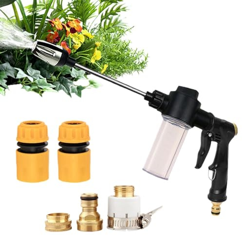 Pistola per schiuma per lavaggio auto, strumento di pulizia a pressione, schiumatore di sapone per auto, per moto, camion, pulizia in giardino e casa