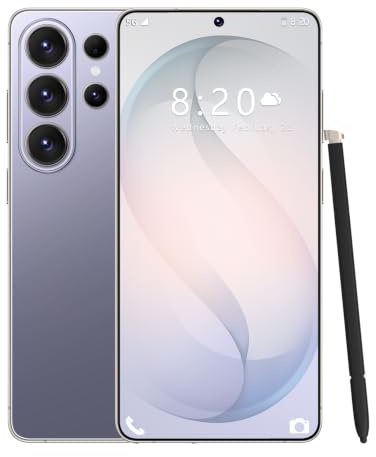 Smartphone S26 Ultra 5G versione globale, 16 GB di RAM, 1 TB di ROM, Snapdragon 8 gen3 (12 core), telefono cellulare con schermo intero HD originale da 7,3 pollici con stilo esterno,Blue-1TB