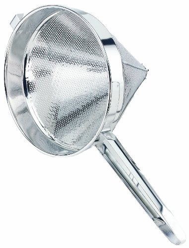 Crestware 8-Inch Coarse Mesh Strainer, Stainless Steel, China Cap Strainer