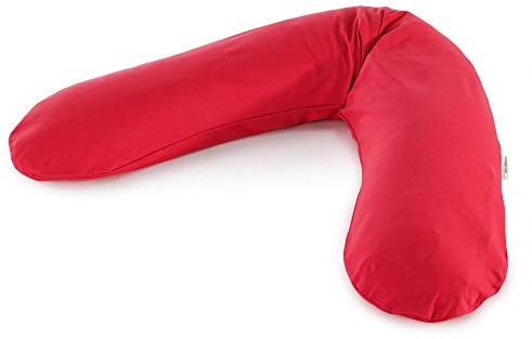 Stillkissen 190cm Mikroperlenfüllung inkl. BezugRot (28)