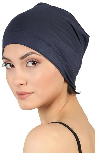 Deresina Headwar Gorro para Dormir, Gorro Oncologico (Azul vaquero)