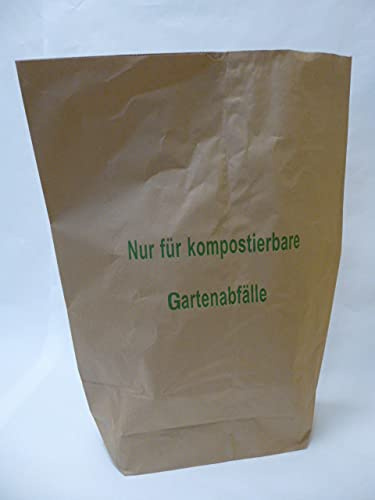 10 St. Papier-Bioabfallsäcke 120l Format 70x95x22 cm Motiv: Kompostabfälle, 2lagig, mit extra Bodendeckblatt
