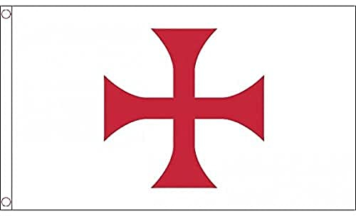 AZ FLAG - Bandera Orden Del Temple - 150x90 cm - Bandera Ejercito De Francia 100% Poliéster Con Ojales de Metal integrados - 110g - Colores Vivos Y Resistente A La Decoloración