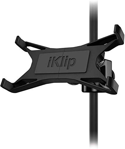 Ik Multimedia IP-IKLIP-XPAND-IN Supporto Asta Microfono per iPad/Tablet da 12.1, Nero