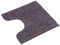 WohnDirect Premium Tappeto da Bagno con Foro per Il WC 45x45cm - Grigio - Tappetino da Bagno Morbido e Antiscivolo - Microfibra Durevole e Assorbente, Lavabile in Lavatrice