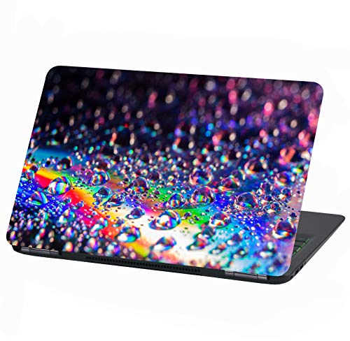 Laptop Film Cover, Abstract Adhesive Film, Notebook Sticker, Protective Cover, Self-Adhesive Vinyl Skin Sticker, 17 Inches/44 cm, LP20 Drops