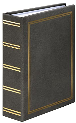 Hama Album photo traditionnel Londres (Album photo 14.5 x 19.5 cm, 100 pochettes pour photos 13x18 cm,Idéal pour souvenirs de voyages, vacances, mariage, anniversaire) Gris