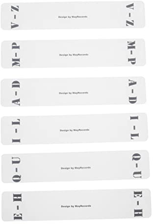 Parliky 18stücke Teiliges Cd-Label Aus Klarem Acryl Horizontal Trennkarten Zur Einfachen Klassifizierung Und Organisation Ihrer Schallplatten Und Für Regalsysteme Und Aufbewahrung