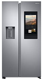 Samsung Frigorifero Side By Side con Family hub™ RS6HA8891SL/EF, Libera installazione, Twin Cooling Plus™, Wifi, 614L, 91l x 178h x 72p cm (Ricondizionato)