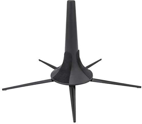 Yosoo Health Gear Trompetenständer, Flötenständer, Faltbarer Flötenhalter, Trompetenhalterung, Faltbarer Ständer, Orchesterinstrumente, Tragbarer Stützhalter, 5 Beine