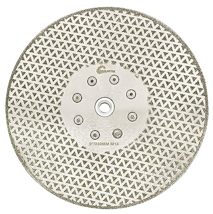 Diamant Trennscheibe 230mm Galvanische Sägeblätter - zum Schneiden und Schleifen von Granit Marmor Keramik Feinsteinzeug Fliesen Quarz M14 Gewinde SANLEETEK