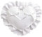 hobbymio.it Cuscino portafedi nuziali da ricamare a Punto Croce, Cuore bianco in Tela Aida per Matrimonio, Cuscinetto per anelli da ricamare