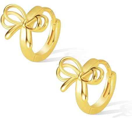 ALEXCRAFT 14K Gold Ohrringe Silber 925 Post Groß Ohrstecker mit Anhänger | Mode Statement Dupes Ohrringe Hängend Ohrhänger Dick Ohrstecker mit Anhänger Groß Chunky Klobige Tropfenohrringe Damen Frauen