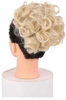 Postiche de chignon désordonné court désordonné plat peignes à cheveux pince en queue de cheval chouchou chignon chignon extension postiches synthétiques chignons plateau de cheveux queue de cheval