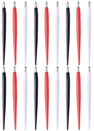 NUOBESTY 18stücke Teiliges Kratzbild-kunstset Mit Metalspitze Doppelten Kratzstiften in Rot Schwarz Und Weiß Professionelle Kratzmalerei-werkzeuge Für Detailliertes Zeichnen Und Langlebiges