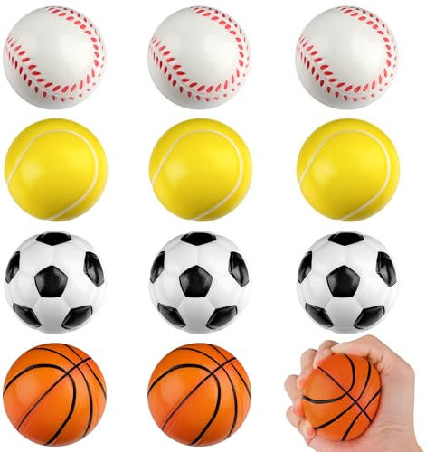 Vilomdur 12 Stück Antistressball für Kinder Stressball,Anti Stress Bälle,Squishy Spielzeugball,Anti Stress Spielzeug für Kinder Erwachsene Anti Stress Geschenke zum Angst Abbauen und Beruhigung