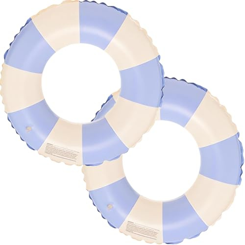 Anello di Nuoto Gonfiabile Salvagente Adulto, Strisce retro PVC gonfiabile Anello da Nuoto, piscina gonfiabile per feste estive in spiaggia e in piscina