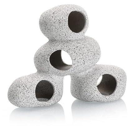 Garnelio GRNLO Malawi Hills Aquarium Deko Höhle aus Keramik | Natürliches Design & Rückzugsort für Cichliden, Krebse & Welse | Versteckhöhle für Aquascaping Aquarien | L: 16 x 9,5 x 13 cm
