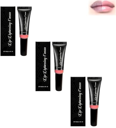 Lip Lightening For Dark Lips, Lip Lightening Cream For Dark Lips, Brightening Lip Balm, Deep Moisturizing, Advanced Lightenings Formula Fors Smokers, Non-Smokers, Daily Liprepair Use (3pcs)