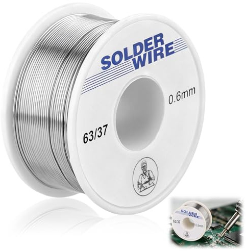 Fil à Souder Électronique 0.6mm 100g avec Noyau de Colophane Réparation