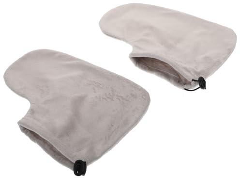 HOODANCOS Cubiertas para Pies Terapia de Parafina, Envolturas de Algodón y Felpa Ligeras y Cómodas para Spa y Cuidado Hidratante