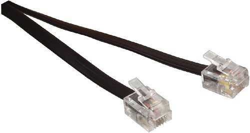 Valueline TEL-0011B Cordon téléphone RJ11 mâle ET RJ11 mâle Noir