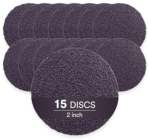 3M Cubitron II Roloc Fibre Disc 786C, 33380, 2 Inch (50 mm), 80+, 15 Discs per Box, 6 Boxes per Box | 15 Discs, Used for Automotive Grinding, Weld Blending, Deburring