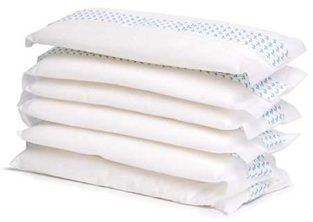 First Days Maternity Instant Perineal Cold Packs - Up to 20mins Cooling Effect - Absorbent, Disposable with Soft Cotton Cover - Ideal Hospital Bag Maternity Essentials (Pack of 6)