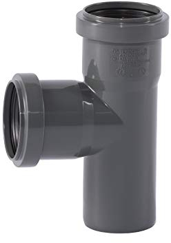 Ostendorf HTsafe Abzweig DN 50/50 mm 87 Grad HT-Rohr, grau, 87° - dn 50/ dn 50