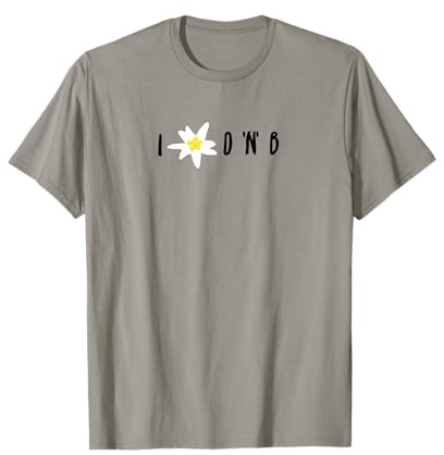 Lustiges I love Drum n Bass T-Shirt Edelweiss Geschenkidee T-Shirt