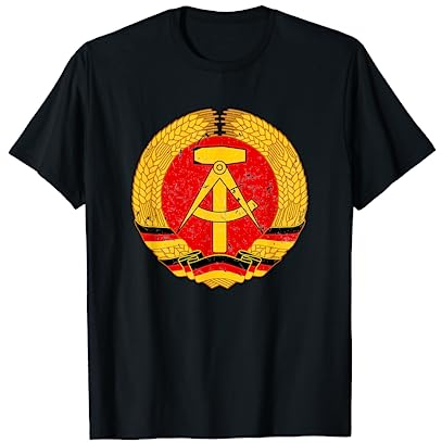NVA DDR Flagge Emblem Für Einen Ossi Aus Ostdeutschland T-Shirt